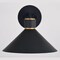 Vaxcel Dunbar 1 Light Matte Black and Gold Contemporary Outdoor Wall Sconce Metal Shade T0681 - alternate 7